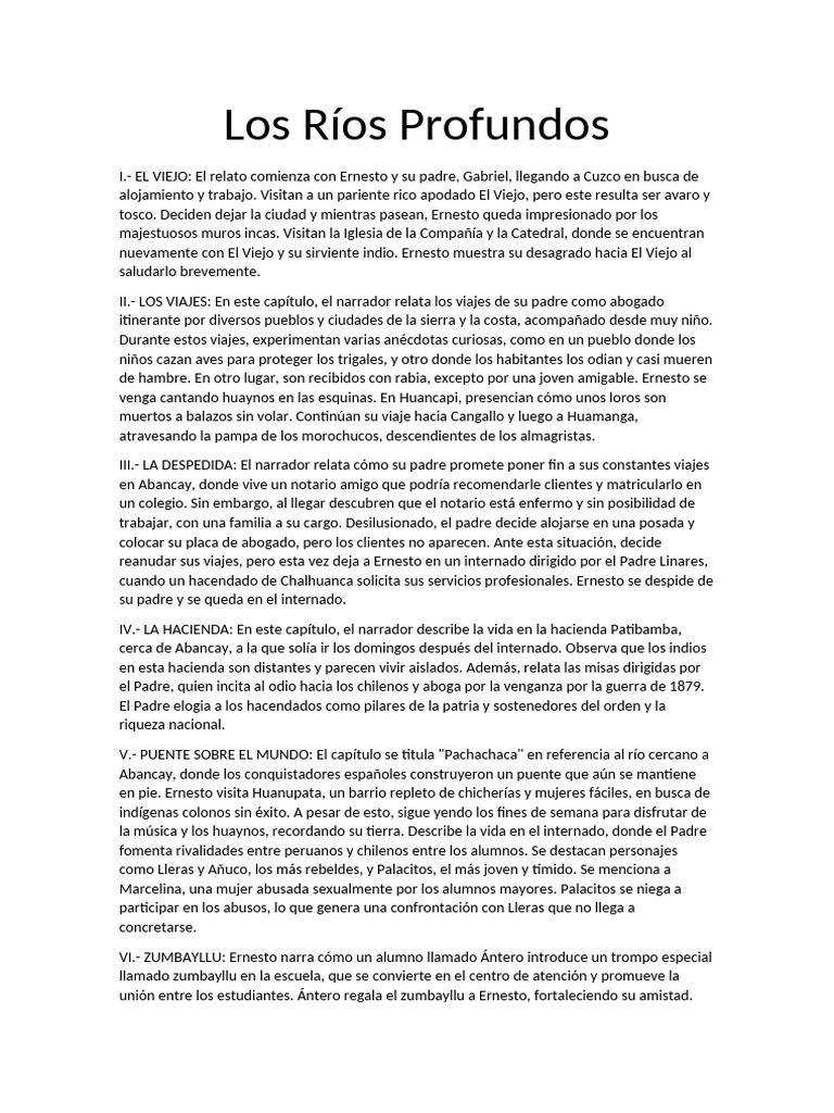 Los Ríos Profundos PDF