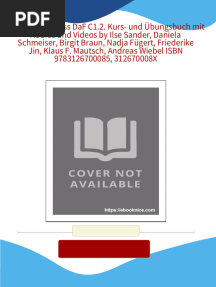 Download Full (Ebook) Kompass DaF C1.2. Kurs- und Übungsbuch mit Audios und Videos by Ilse Sander, Daniela Schmeiser, Birgit Braun, Nadja Fügert, Friederike Jin, Klaus F. Mautsch, Andreas Wiebel ISBN 9783126700085, 312670008X PDF All Chapters