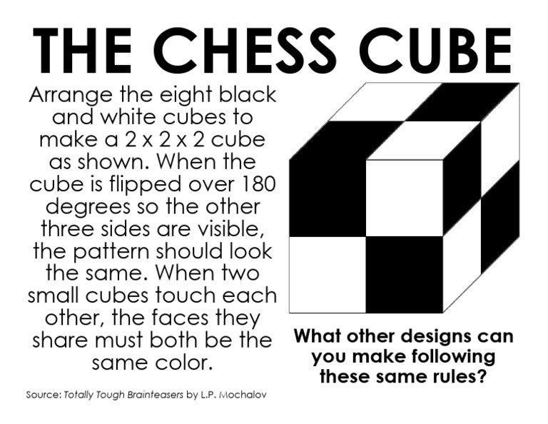 Chess Cube Arrangement Challenge | PDF
