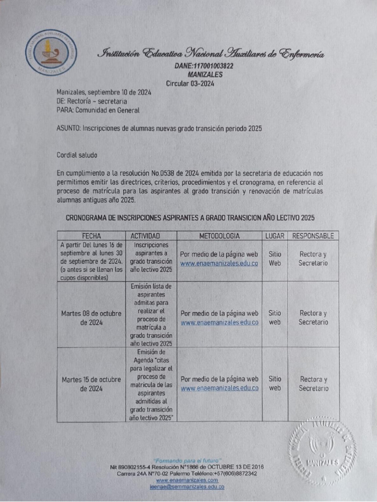 Circular 03 2024 | PDF
