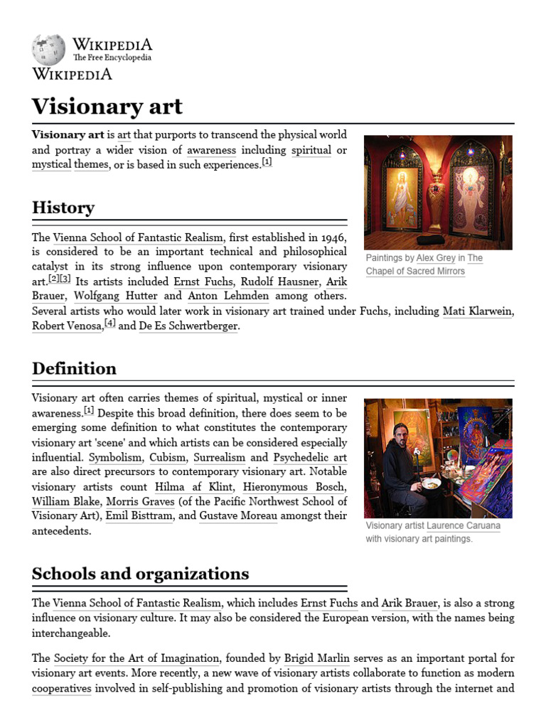 Understanding Visionary Art | PDF | Modernism | Art Movements