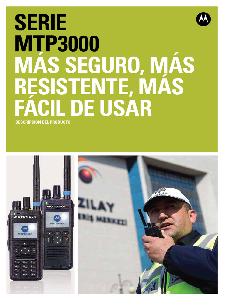 Especificaciones de la Serie MTP3000 | PDF | Radio | Ingeniería Informática