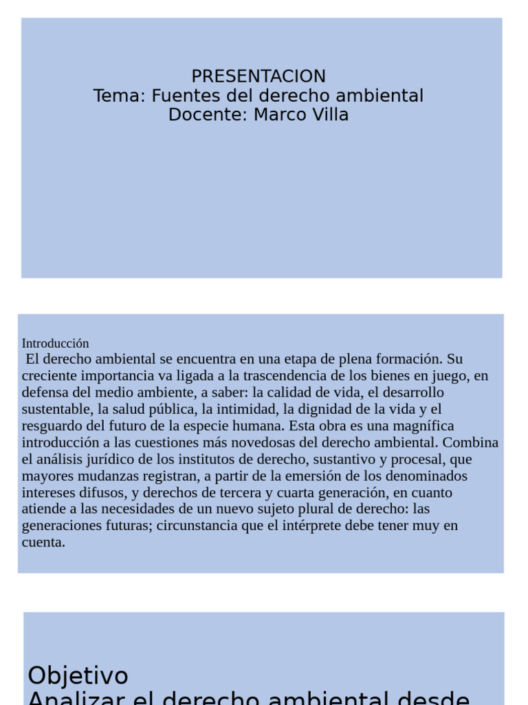 Fuentes del Derecho Ambiental | PDF | Sustentabilidad | Entorno natural