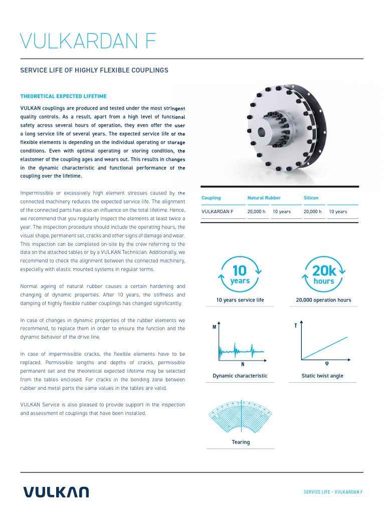 VULKAN Couplings Service Life Guide | PDF | Building Engineering ...