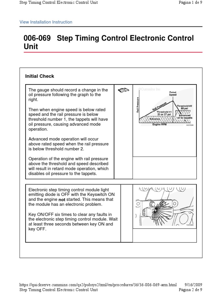 Step Timing Control Electronic Control Unit PDF Electrical Connector Valve