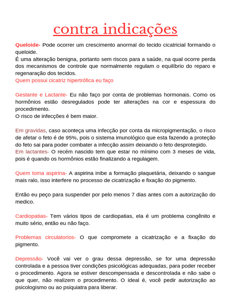 Contra Indicações - 20240329 - 125819 - 0000 | PDF | Gravidez | Cura