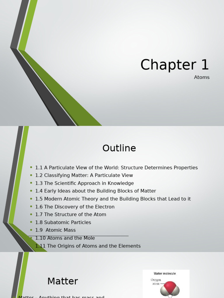 CHEM+1045 Chapter+1 | PDF | Mole (Unit) | Matter