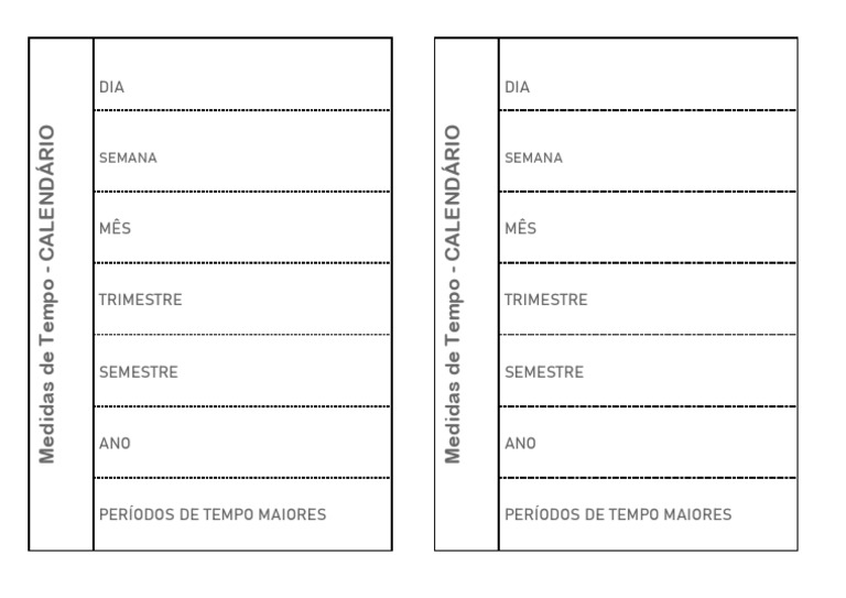 Medidas de Tempo no Calendário | PDF