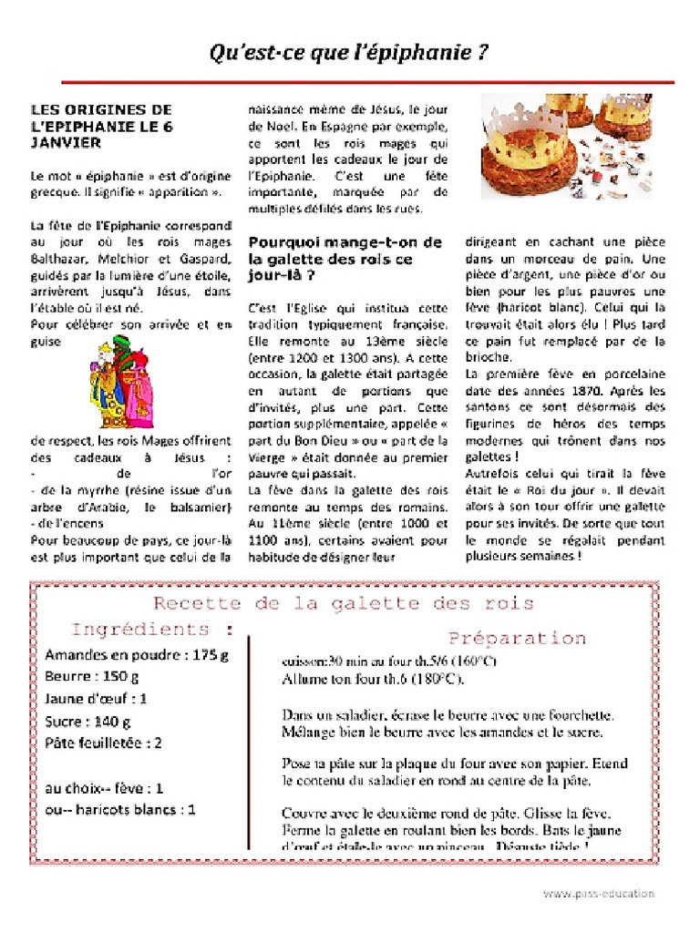 Qu'est ce que l'épiphanie | PDF