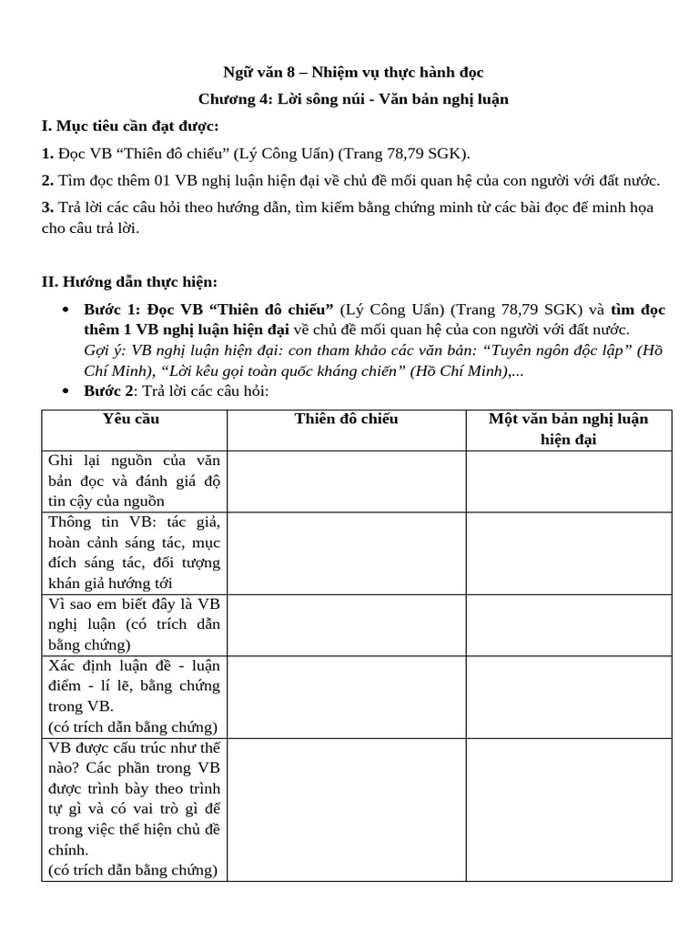 Hướng dẫn THD C4 - V8 | PDF