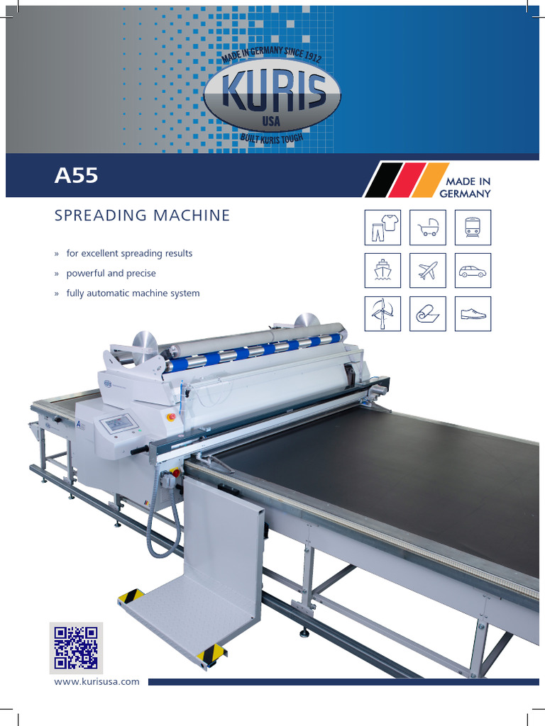 Kuris A55 Spreading Machine Overview | PDF | Manufactured Goods