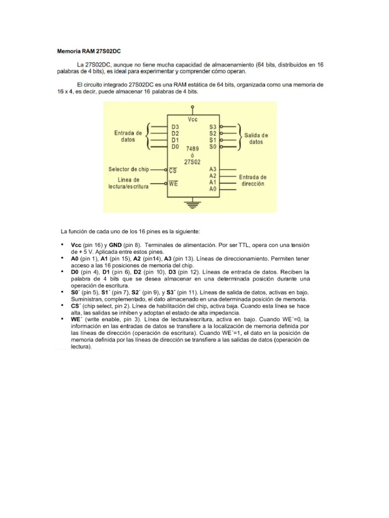Memoria RAM | PDF