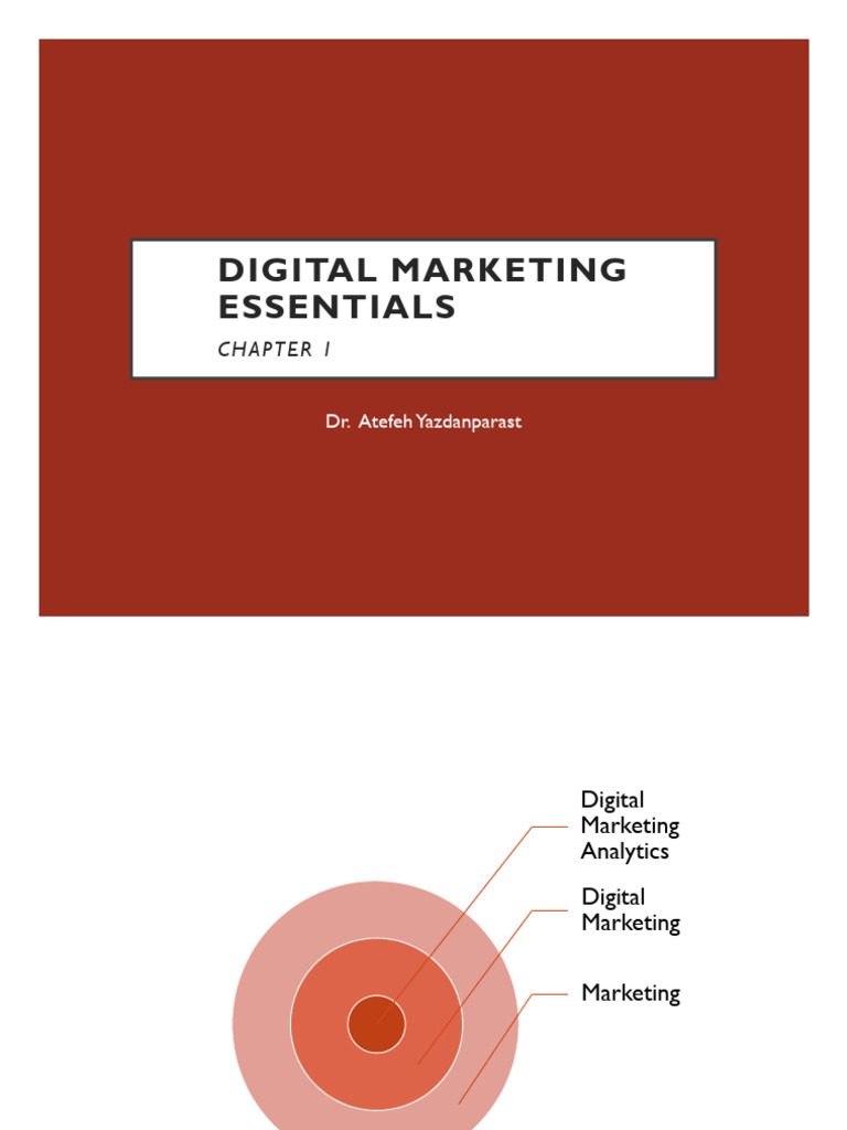 Digital Marketing Essentials Chapter 1 Slides | PDF | Digital Marketing ...