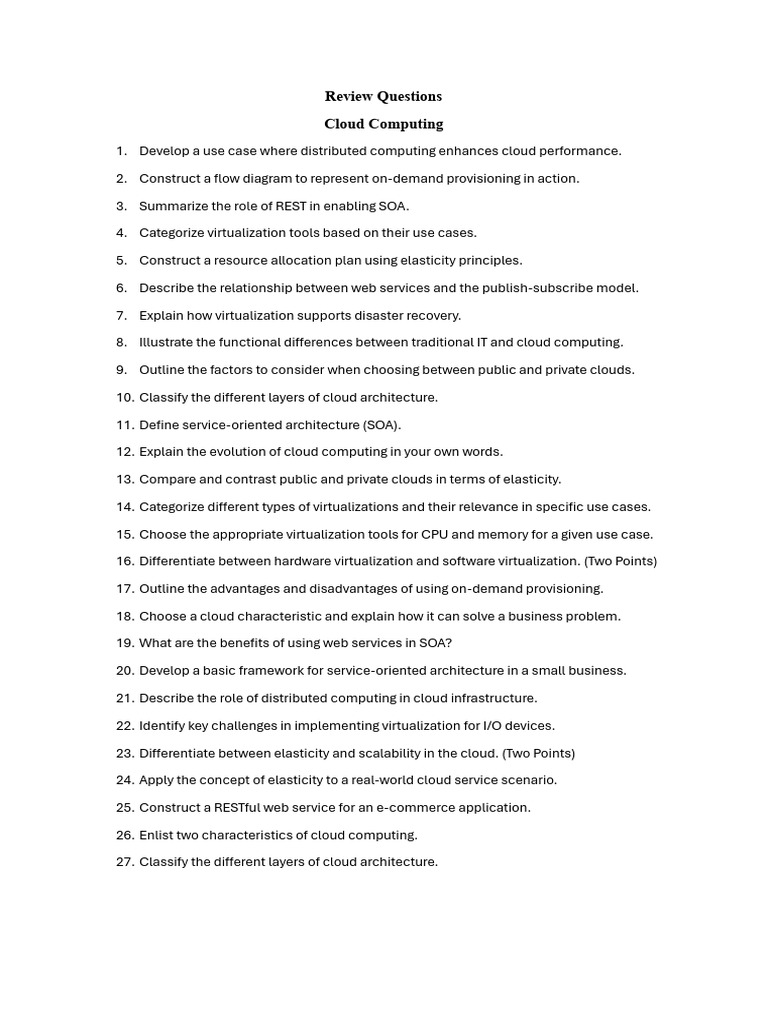 Review Questions CC | PDF
