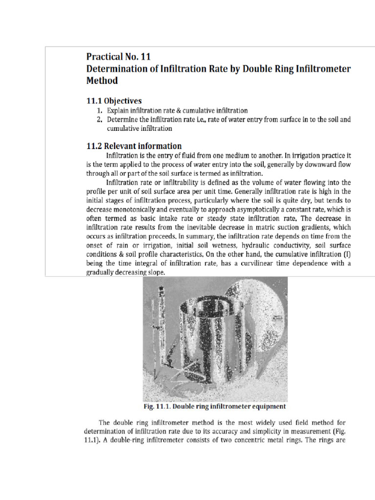Practical Infilteration Rate | PDF