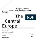 Written Report in Central Europe