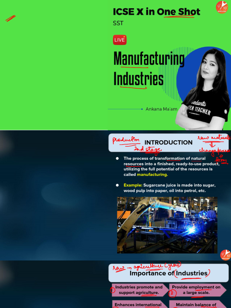 Overview of India's Manufacturing Industries | PDF | Sugarcane | Textiles