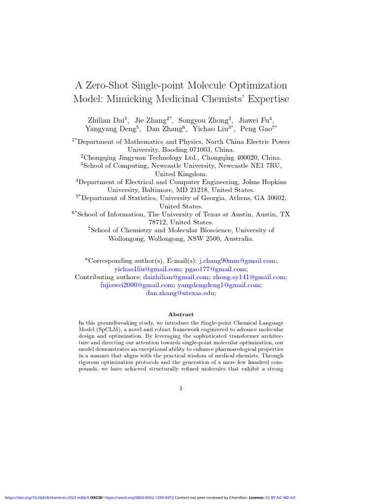Zero-Shot Molecule Optimization Model | PDF | Drug Design | Drug Discovery
