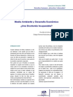 Concurso Literario - Ensayo Seleccionado - Medio Ambiente y Desarrollo Economico