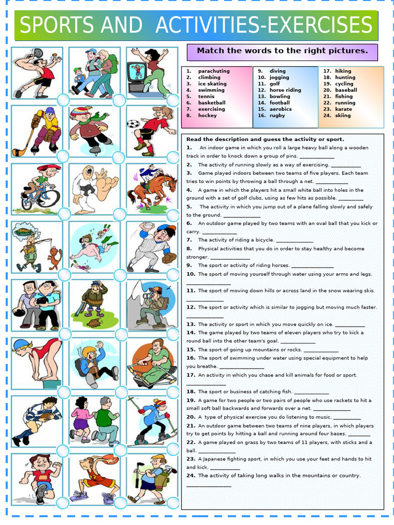 Sports and Exercise Activities Guide | PDF | Sports