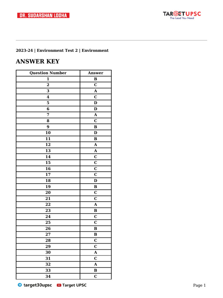 Envionment Test 2 Solutions With Answer Key Pdf Carbon