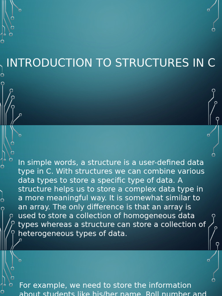 Introduction to Structures in c | PDF | Pointer (Computer Programming ...
