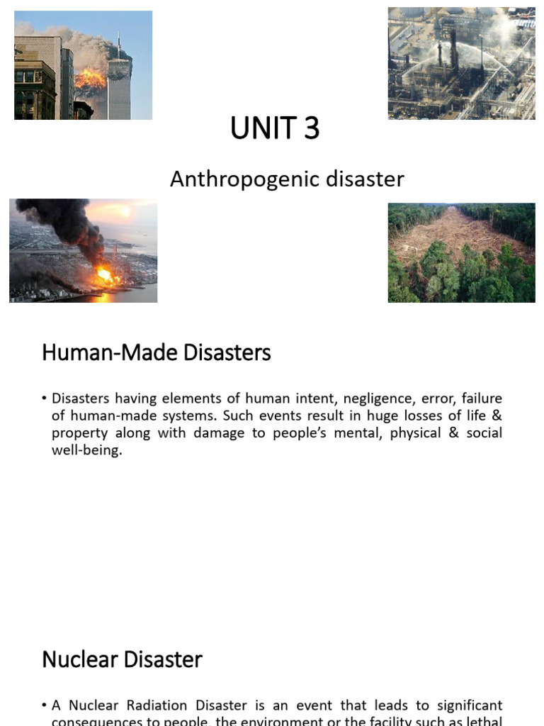 Human-Made Disasters: Nuclear & Chemical Risks | PDF | Water Pollution ...