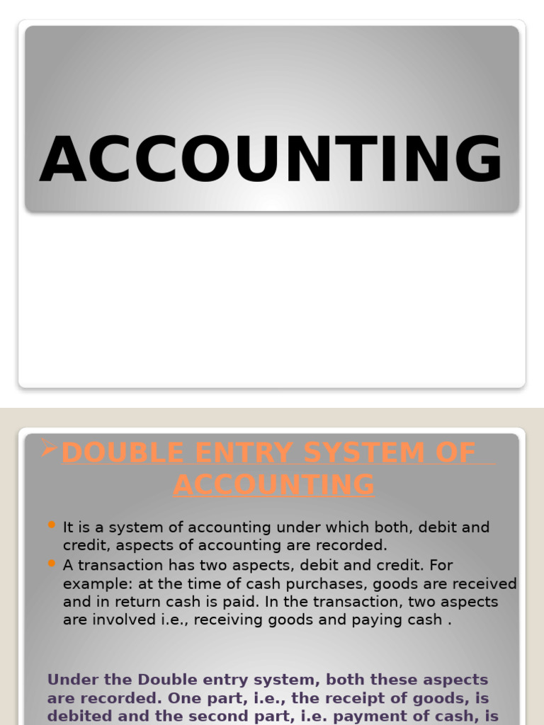 Accounting Basics Vol. 1 | PDF | Debits And Credits | Financial Services