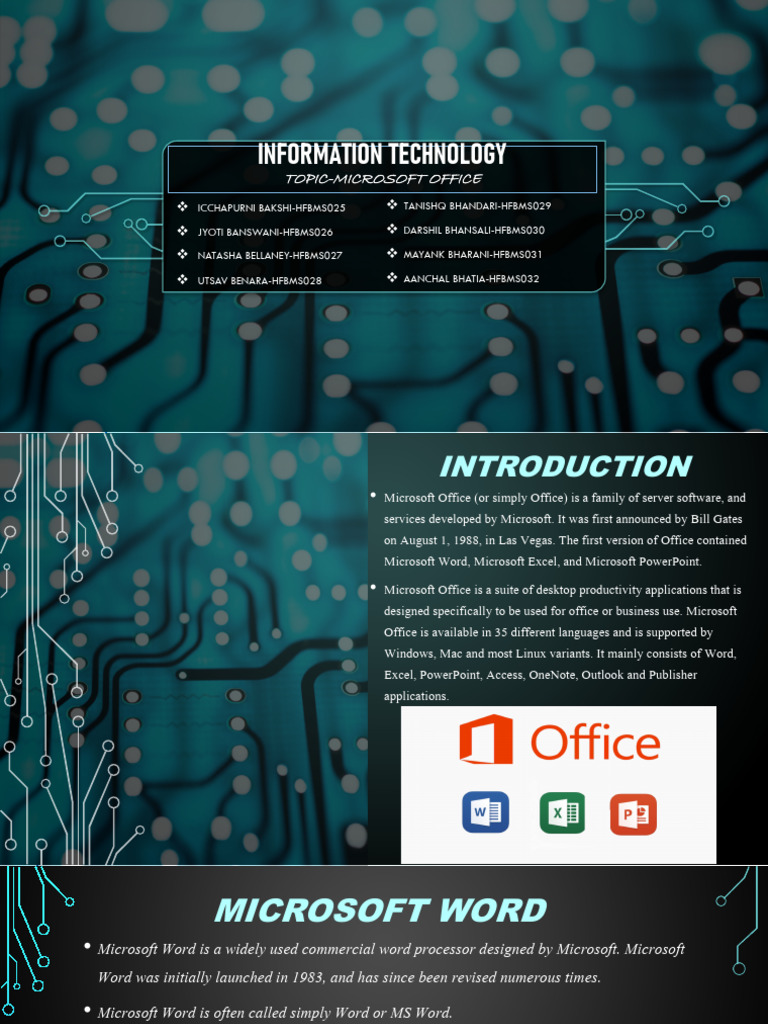 Microsoft Office Overview: Word & Excel | PDF | Microsoft Word ...