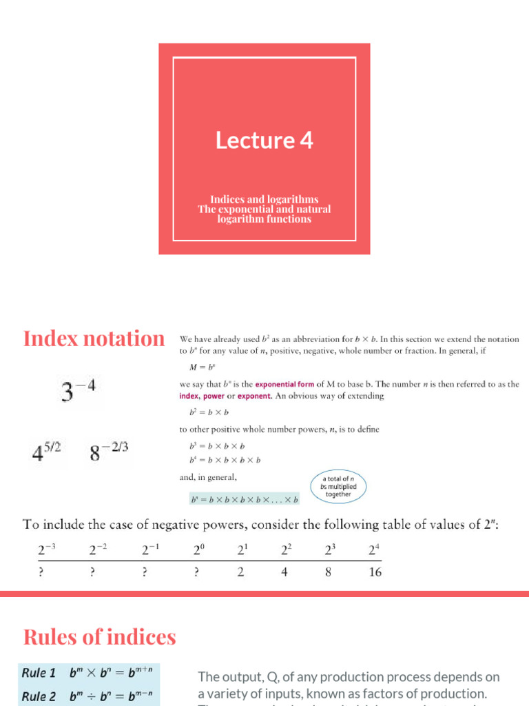 Lecture 4 | PDF
