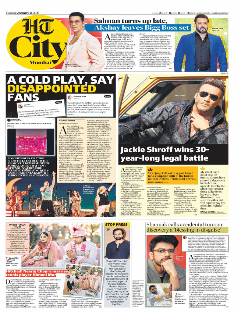 HT South Mumbai City 21-01-2025 | PDF