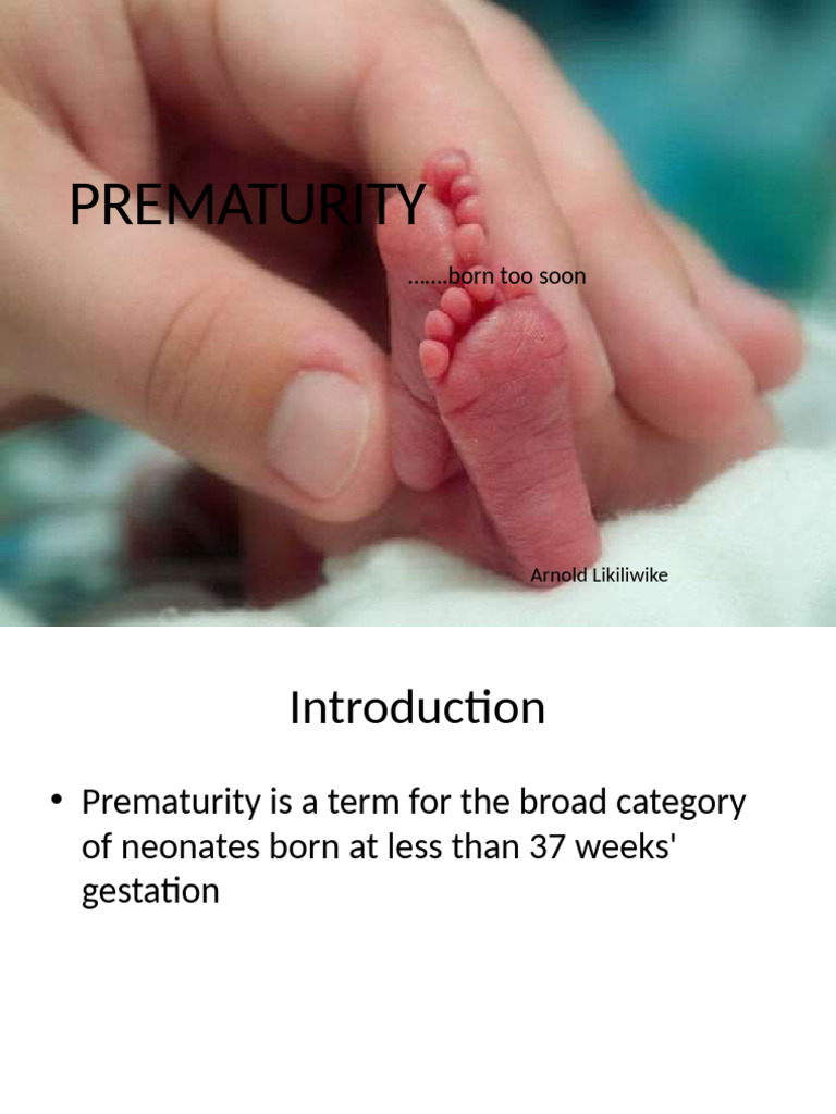 Understanding Prematurity in Neonates | PDF | Preterm Birth | Diseases ...