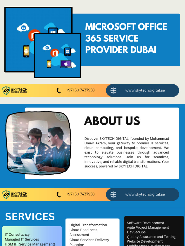 Microsoft 365 Solutions in Dubai | PDF | Cloud Computing | Microsoft Office