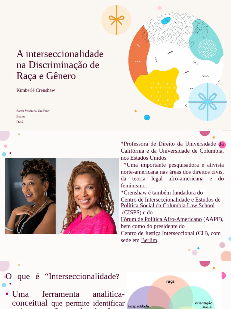 A Interseccionalidade 3 Na Discriminação de Raça e Gênero | PDF ...