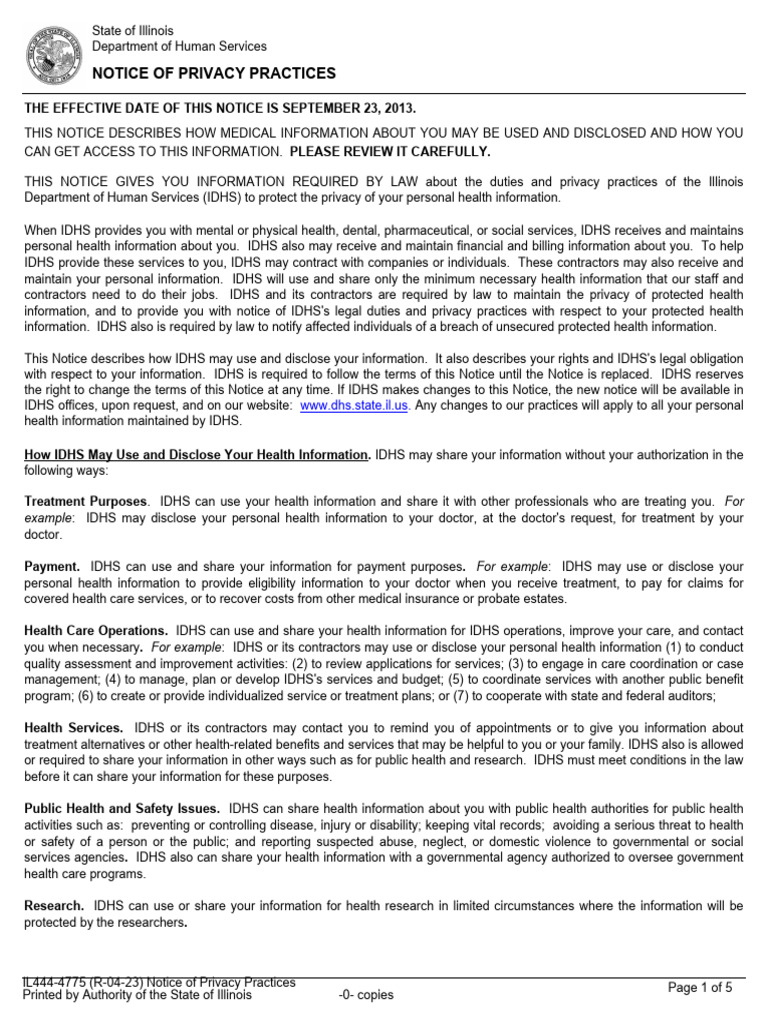 Notice of Privacy Practicesil444-4775 3 | PDF | Coroner | Health ...