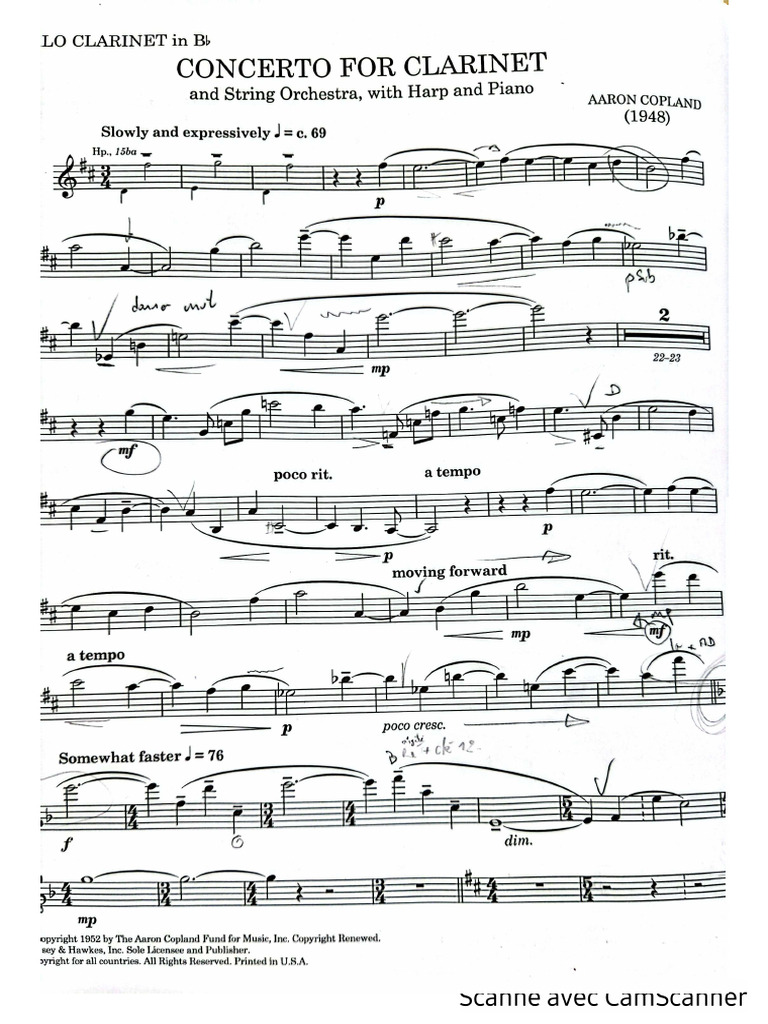 Concerto Pour de Copland PDF