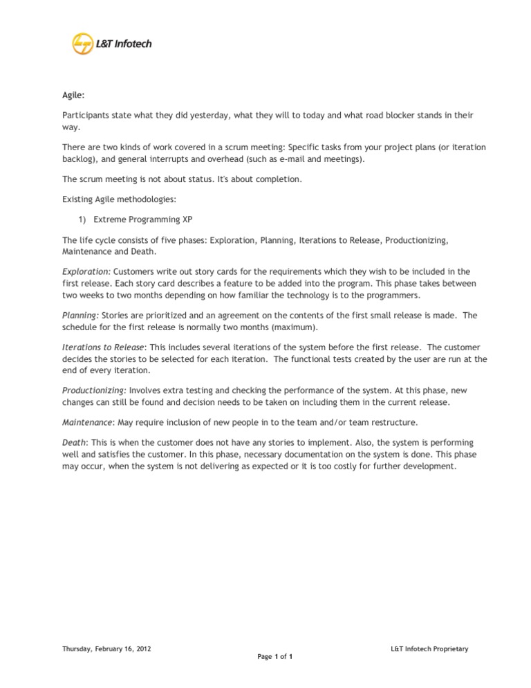 Agile Notes | PDF
