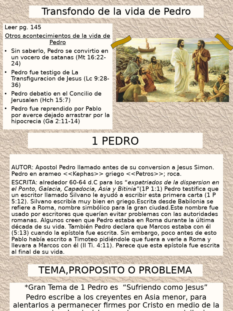 1 PEDRO y 2 pedro | PDF | San Pedro | Cristo (título)
