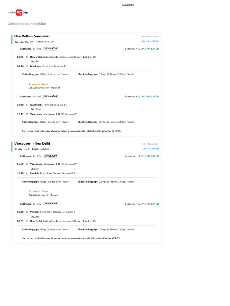 Makemytrip pdf transport companies aviation