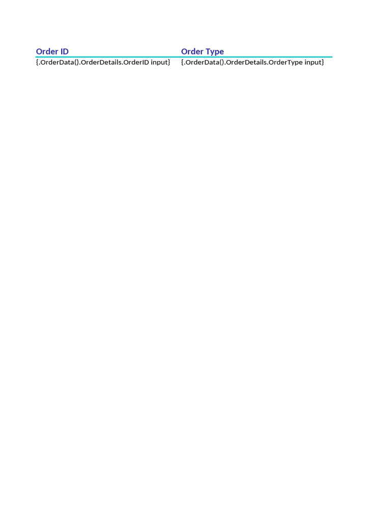 Order Template | PDF