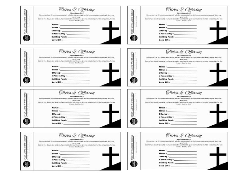 TithesOffering Template 2 | PDF