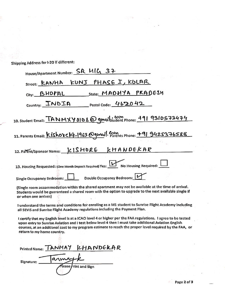 Enrollment Form | PDF