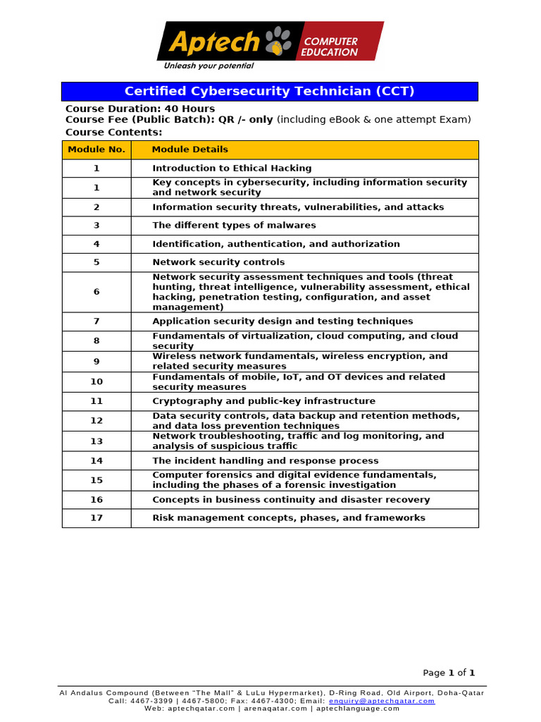 コンピュータ・IT Certified Cybersecurity Technician v1 Cyber
