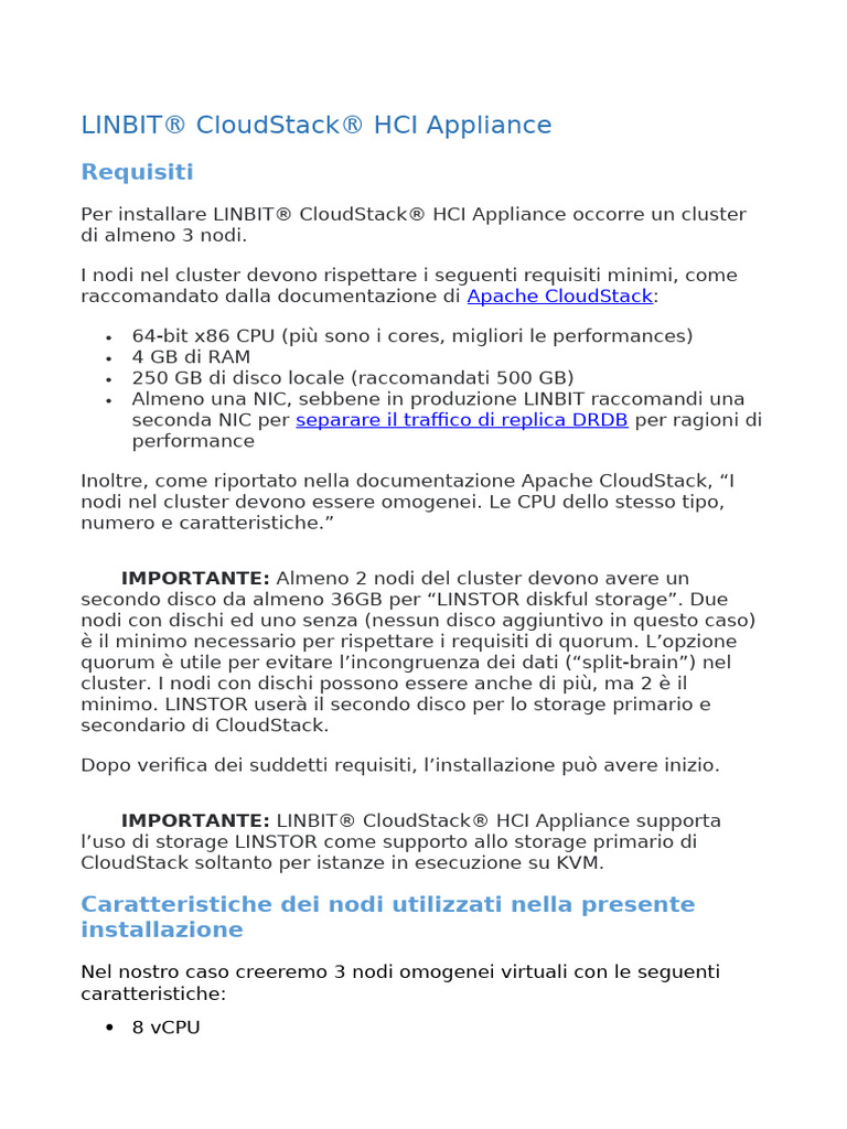 LINBIT Cloudstack | PDF
