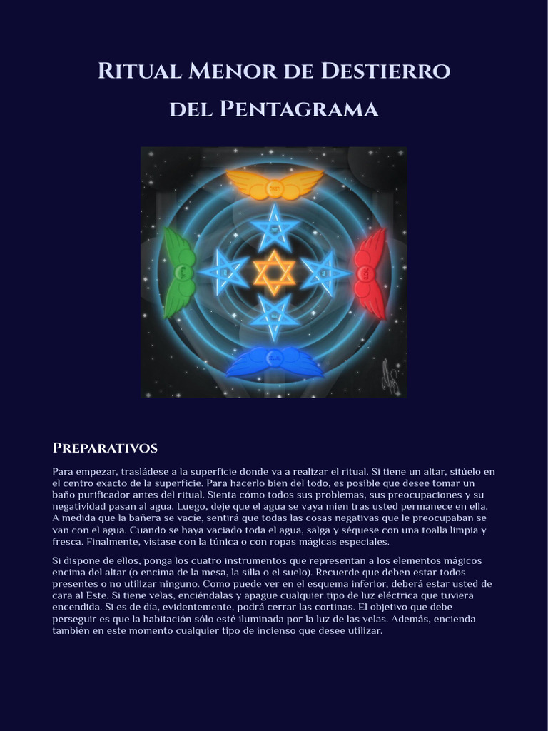 Ritual Menor de Destierro: Guía Práctica | PDF | Ligero | Rituales
