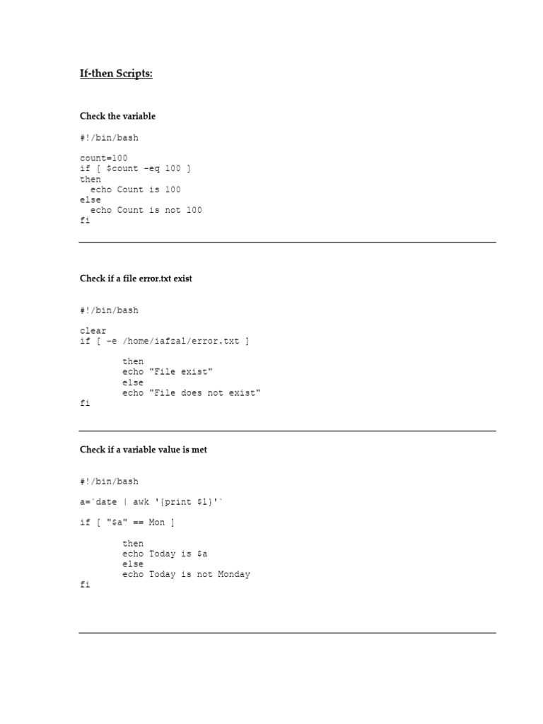 If Then+Scripts | PDF
