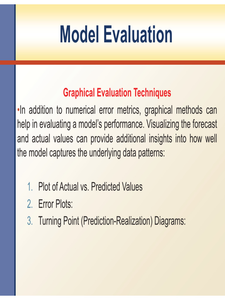 Model Evaluation | PDF | Forecasting | Errors And Residuals