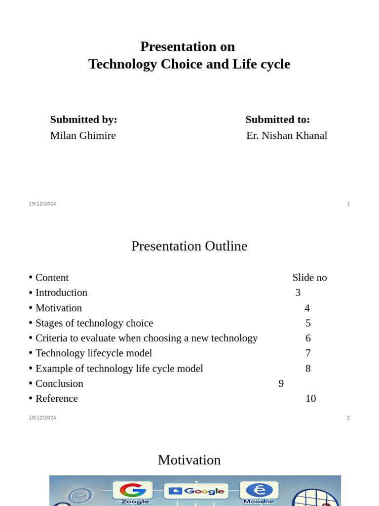 Technology Choice and Lifecycle Explained | PDF | Personal Computers ...