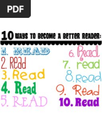 Download 10 Ways to Become a Better Reader by Shannon SN81828547 doc pdf