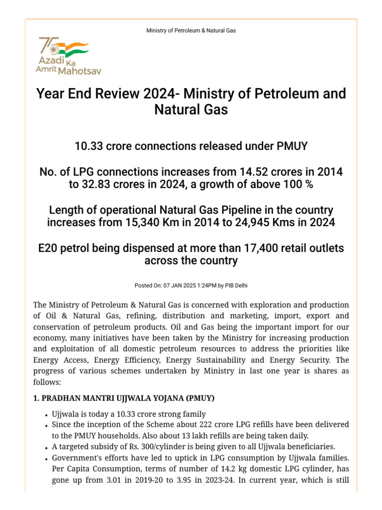 Year-End Review 2024: Petroleum Progress | PDF | Natural Gas | Gasoline